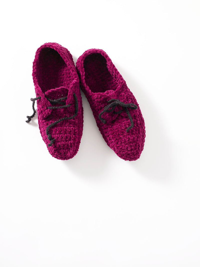 Crochet Oxford Slippers Pattern (Crochet)