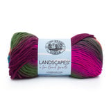 Lion brand landscapes yarn. Color is Boardwalk shawl made byAngie