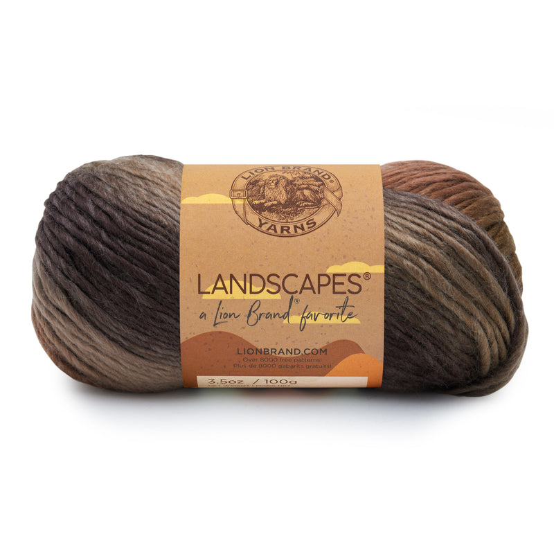 3 Pack) Lion Brand Yarn 545-202AR Landscapes Yarn, Mountain Range