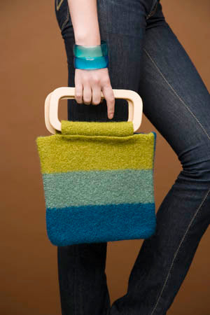 Cool Stripes Felted Bag Pattern (Knit)