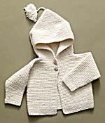 Button Up Hoodie (Knit-Crochet)