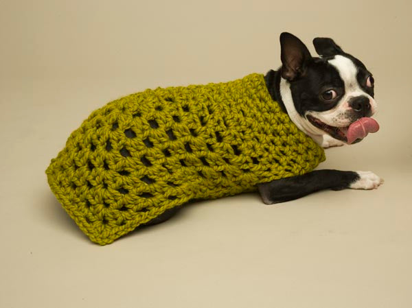 Granny Square Dog Sweater Pattern (Crochet)