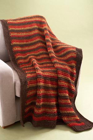 Striped Lapghan Pattern (Crochet)