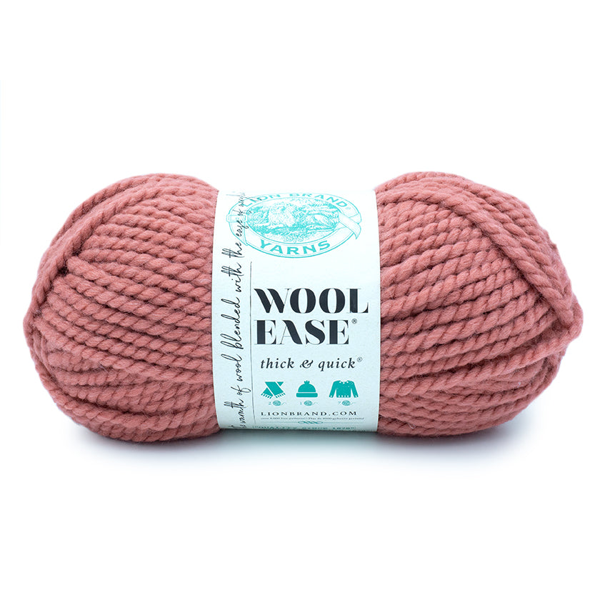 Lion Brand Yarn Wool-Ease Thick & Quick Yarn, Soft and Bulky Yarn for  Knitting, Crocheting, and Crafting, 1 Skein, Fairy