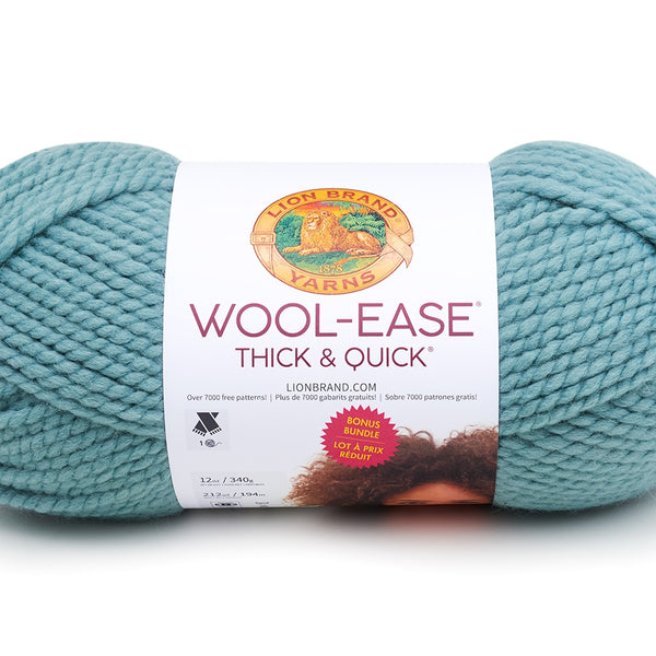 Wool Ease Thick & Quick Yarn - Bedrock  Lion brand wool ease, Lion brand  yarn, Crochet projects