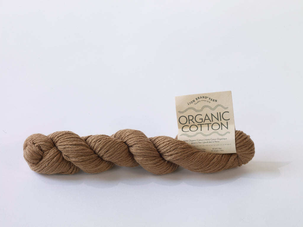 Lion Brand Yarn 480-174C Nature's Choice Organic Cotton Yarn, Olive