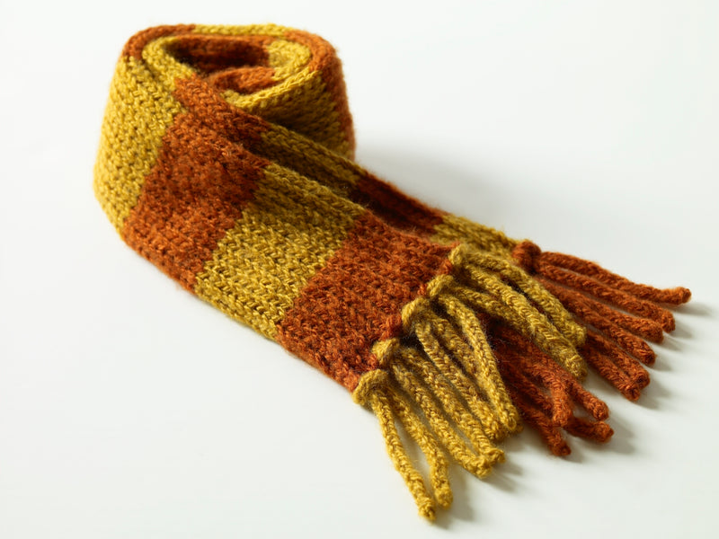 Child's Striped Scarf Pattern (Knit) - Version 2