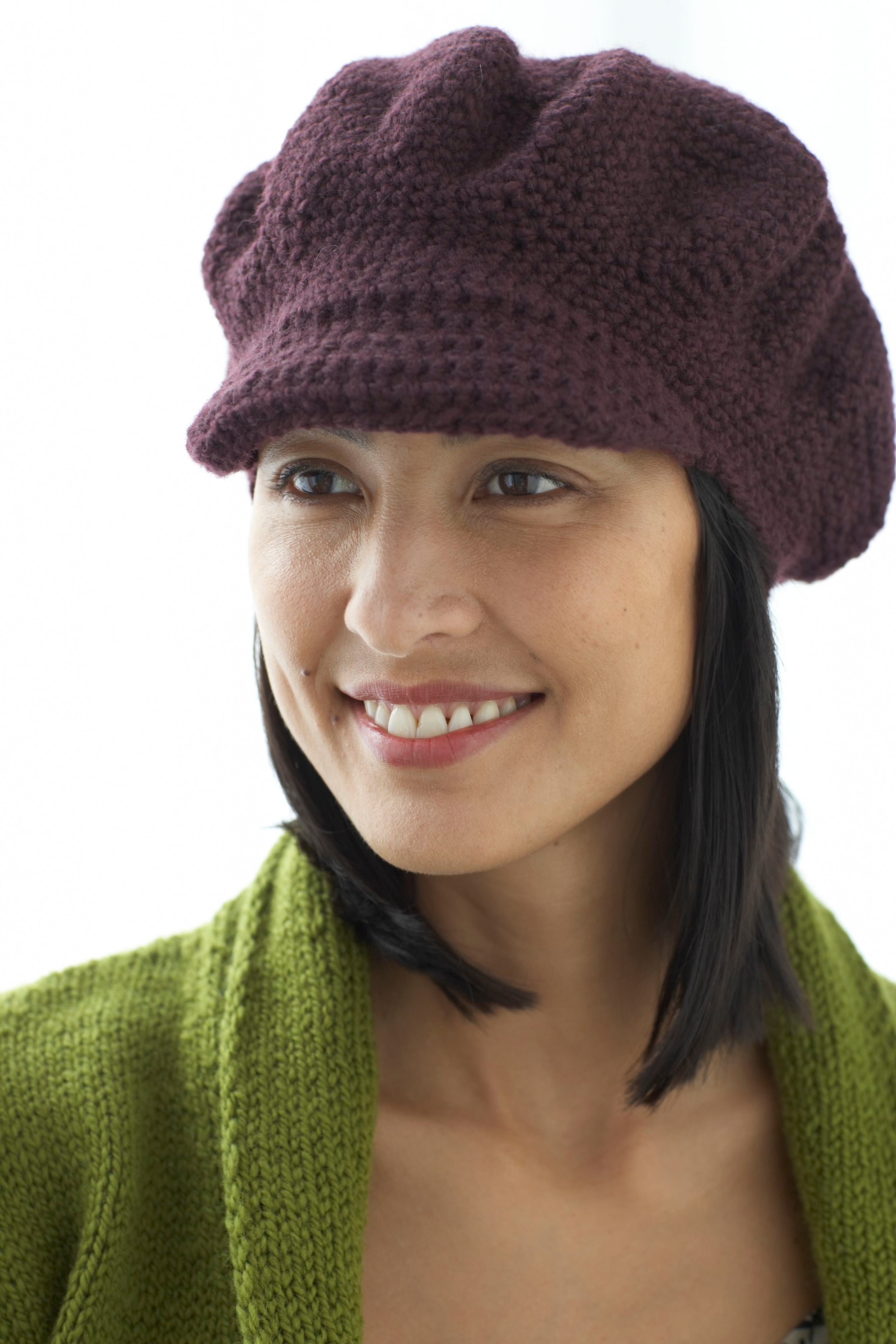 Brimmed Cap Pattern (Crochet) Lion Brand Yarn