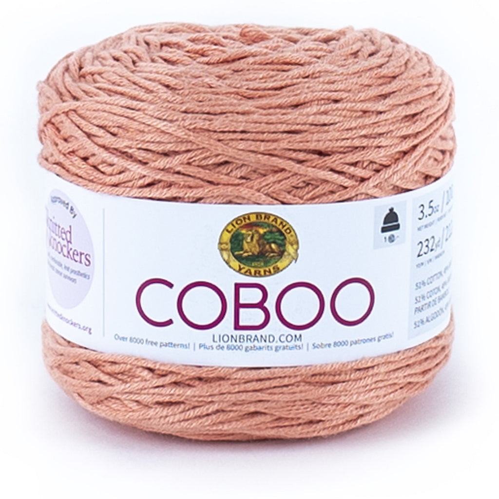 Lion Brand Coboo Yarn-Mauve 835-145 - GettyCrafts
