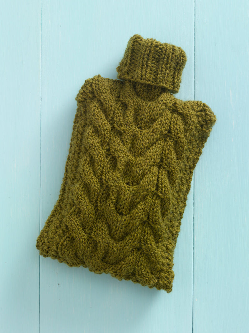 Pure Warmth Hot Water Bottle Cover Pattern (Knit)