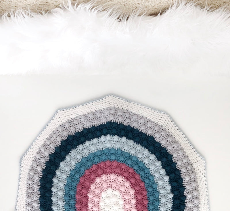 Crochet Kit - Rainbow Bobble Blanket