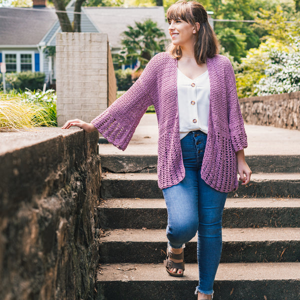Crochet Kit - Hydrangea Cardigan – Lion Brand Yarn