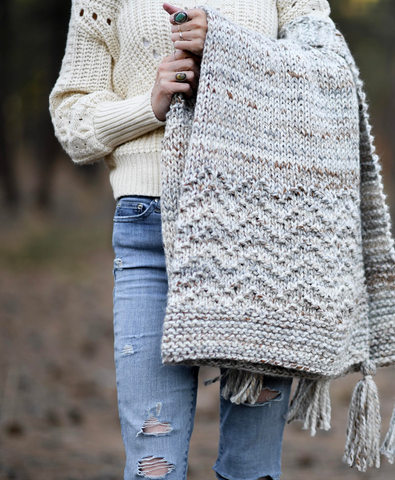 Crochet Kit - The Mountain Throw – Lion Brand Yarn