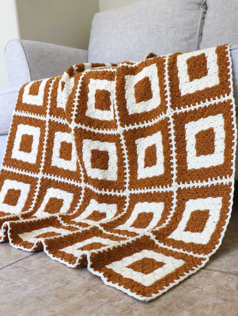 Crochet Kit - Concentric Squares Throw