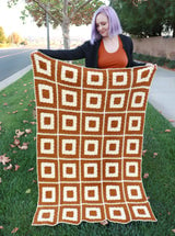 Crochet Kit - Concentric Squares Throw thumbnail
