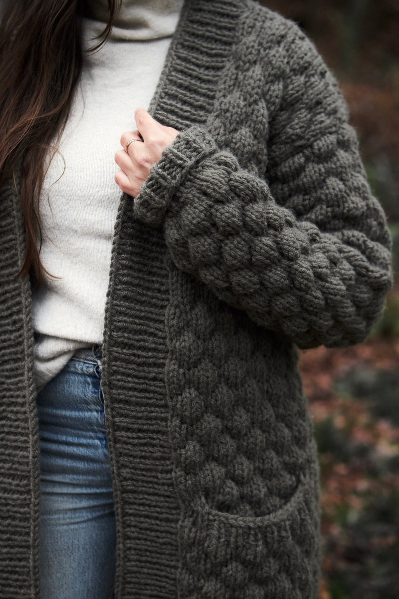 Quilted Sweater Coat (Knit) – Lion Brand Yarn