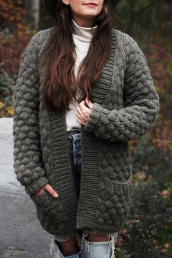 Quilted Sweater Coat (Knit) – Lion Brand Yarn