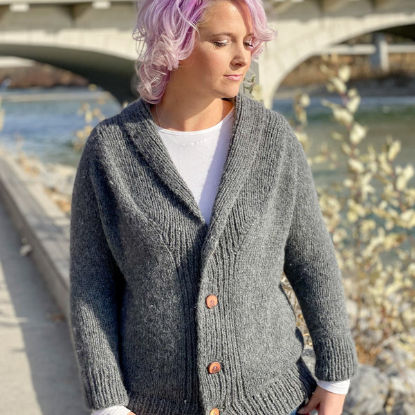 ハ*グ様 80s Lord Jeff Knit bird's eye cardi Knit Kit - Jiji Cardi – Lion Brand Yarn