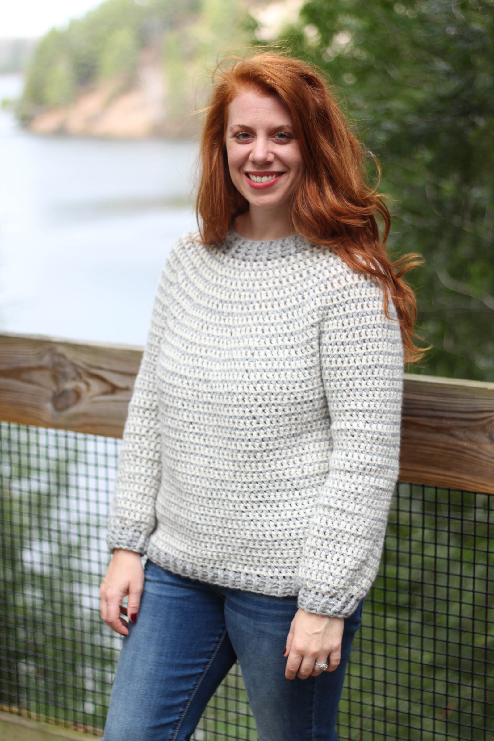 Crochet Kit - Prim Stripe Pullover – Lion Brand Yarn