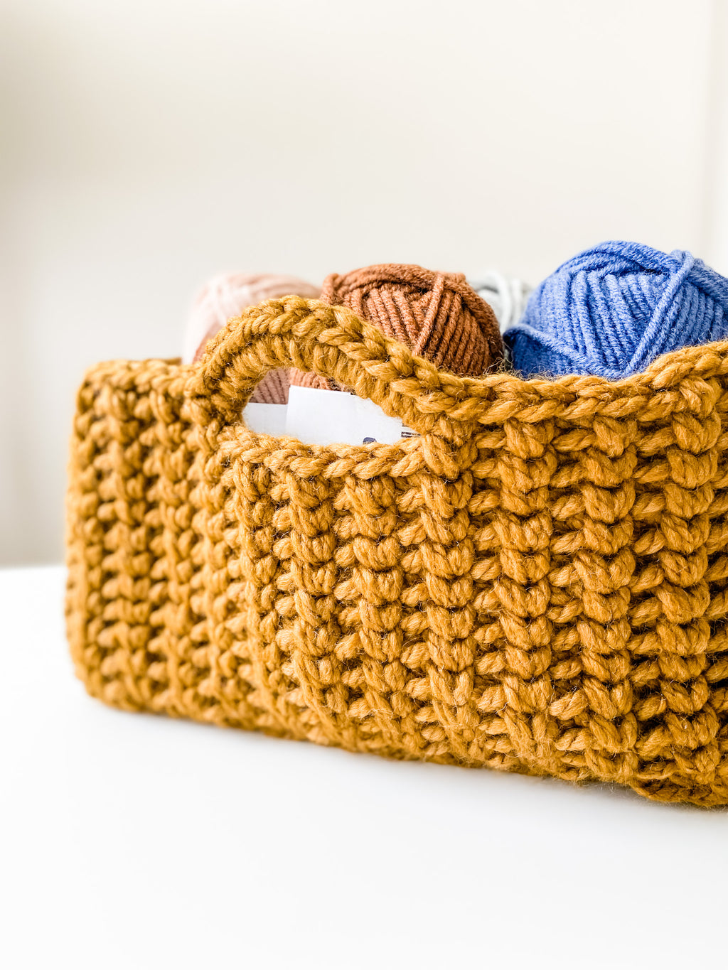 Chunky Crochet Basket Tutorial for Beginners [Jessie Stash Basket - TL Yarn  Crafts] 