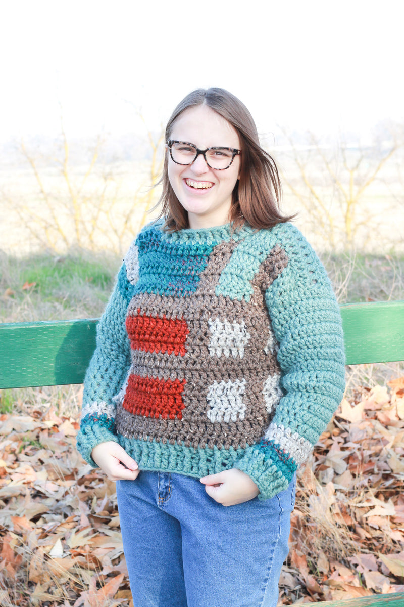 Crochet Kit - Tartan Plaid Sweater