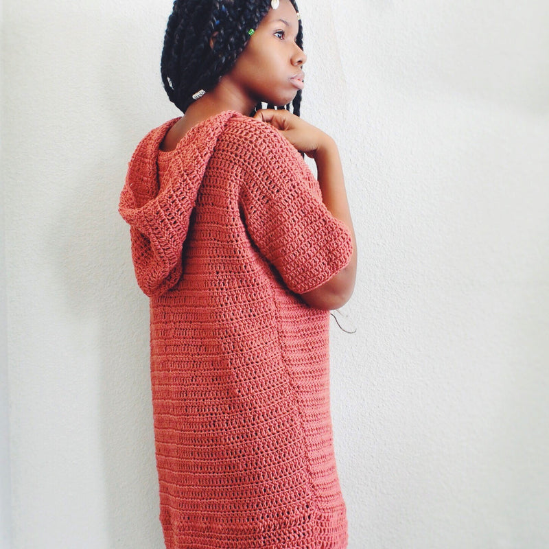 Crochet Kit - Eveleen Hoodie Dress Lion Brand Yarn Crochet Kit - Eveleen Hoodie Dress Lion Brand Yarn