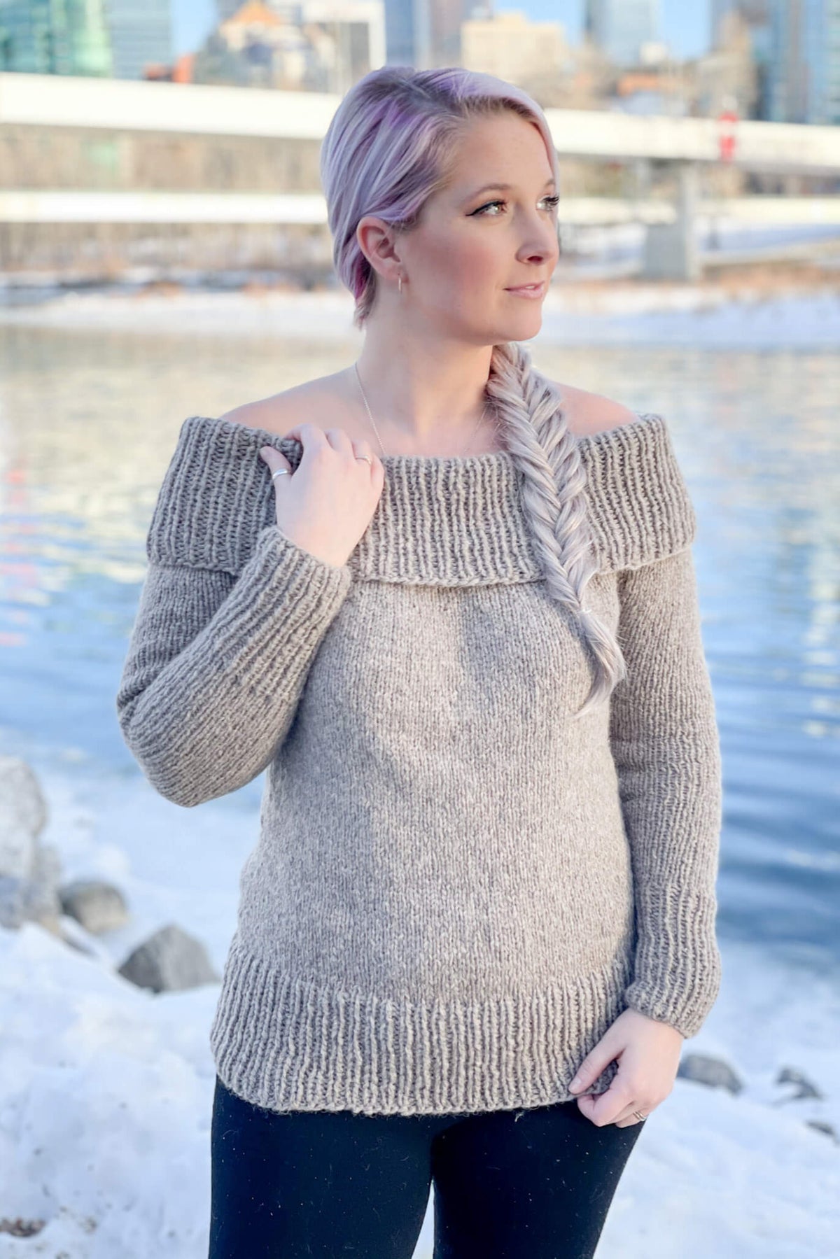 Knit Kit - Cold Shoulder Pullover – Lion Brand Yarn