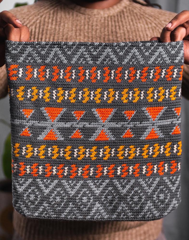 Crochet Kit - Charcoal Embers Bag
