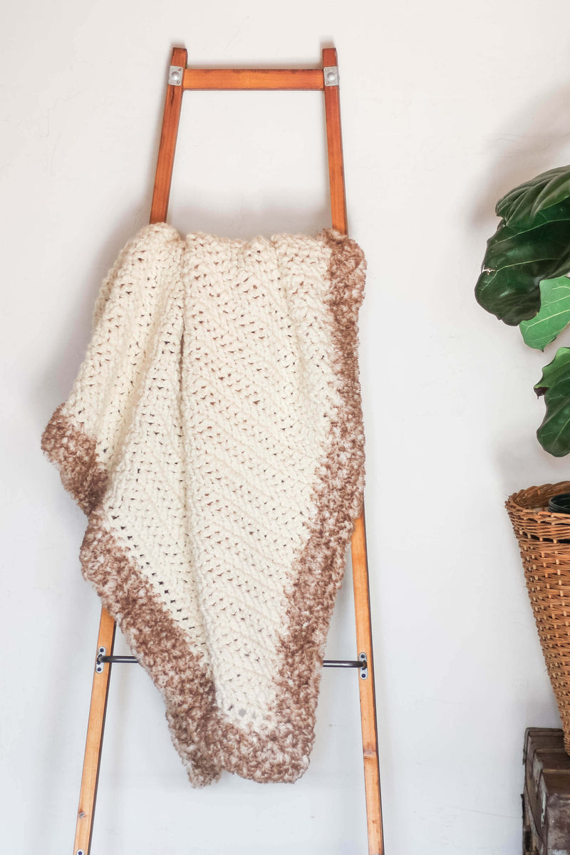 Crochet Kit - Luxe Herringbone Throw