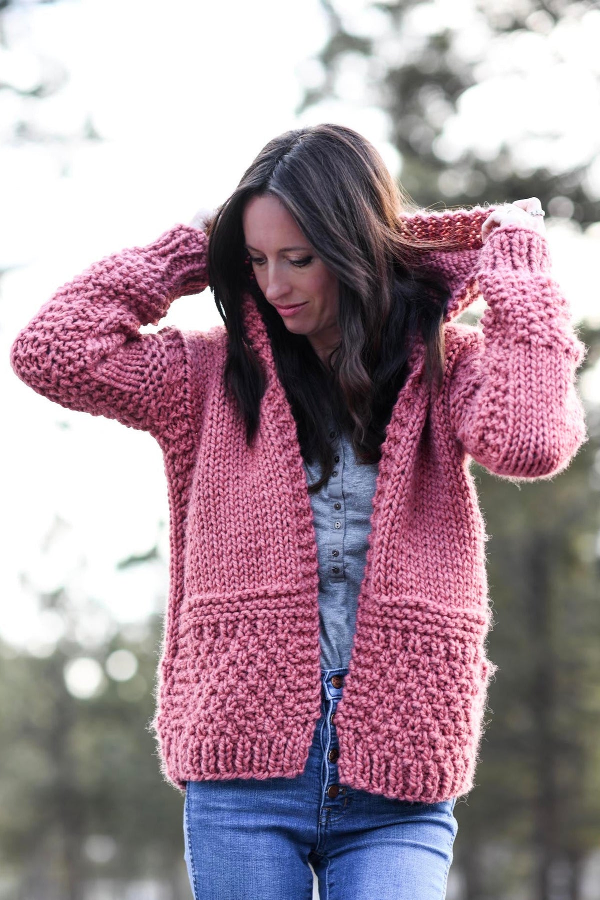 Knit Kit - Tierra Stitchy Knit Hoodie – Lion Brand Yarn