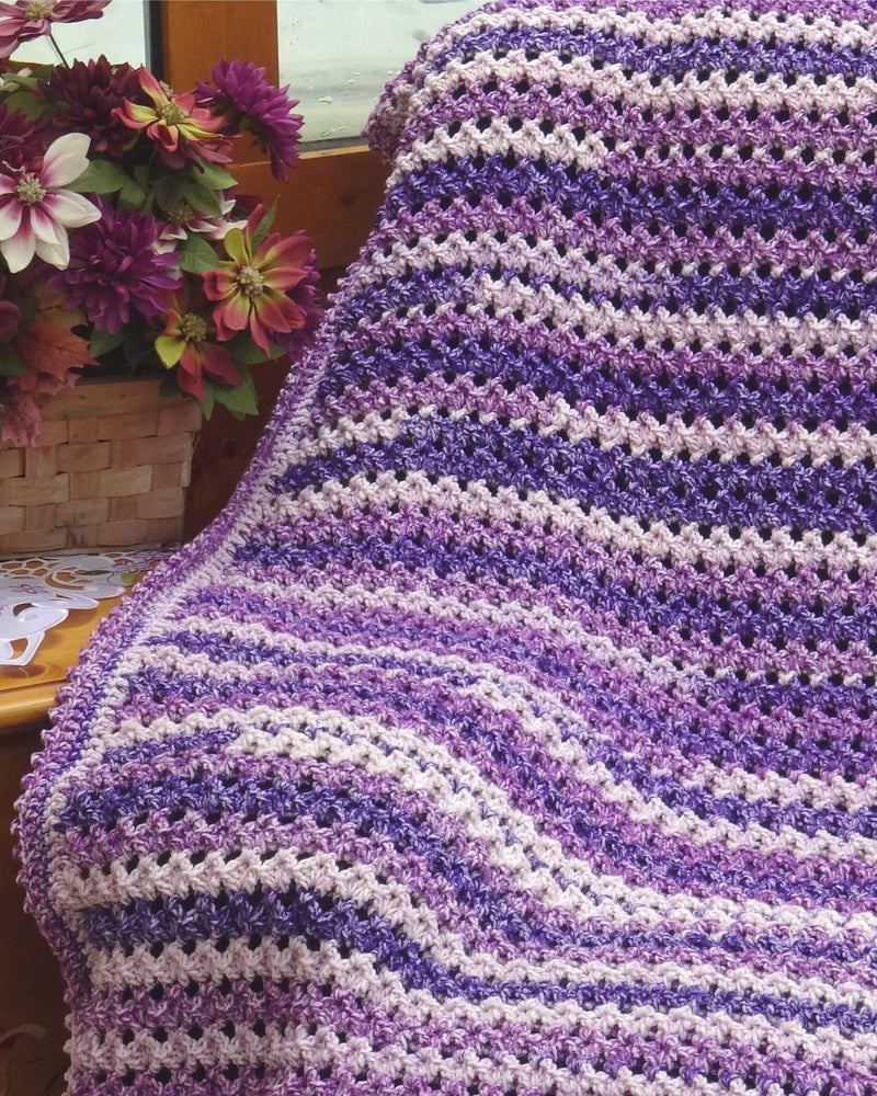 Crochet Kit - Purple Passion Throw