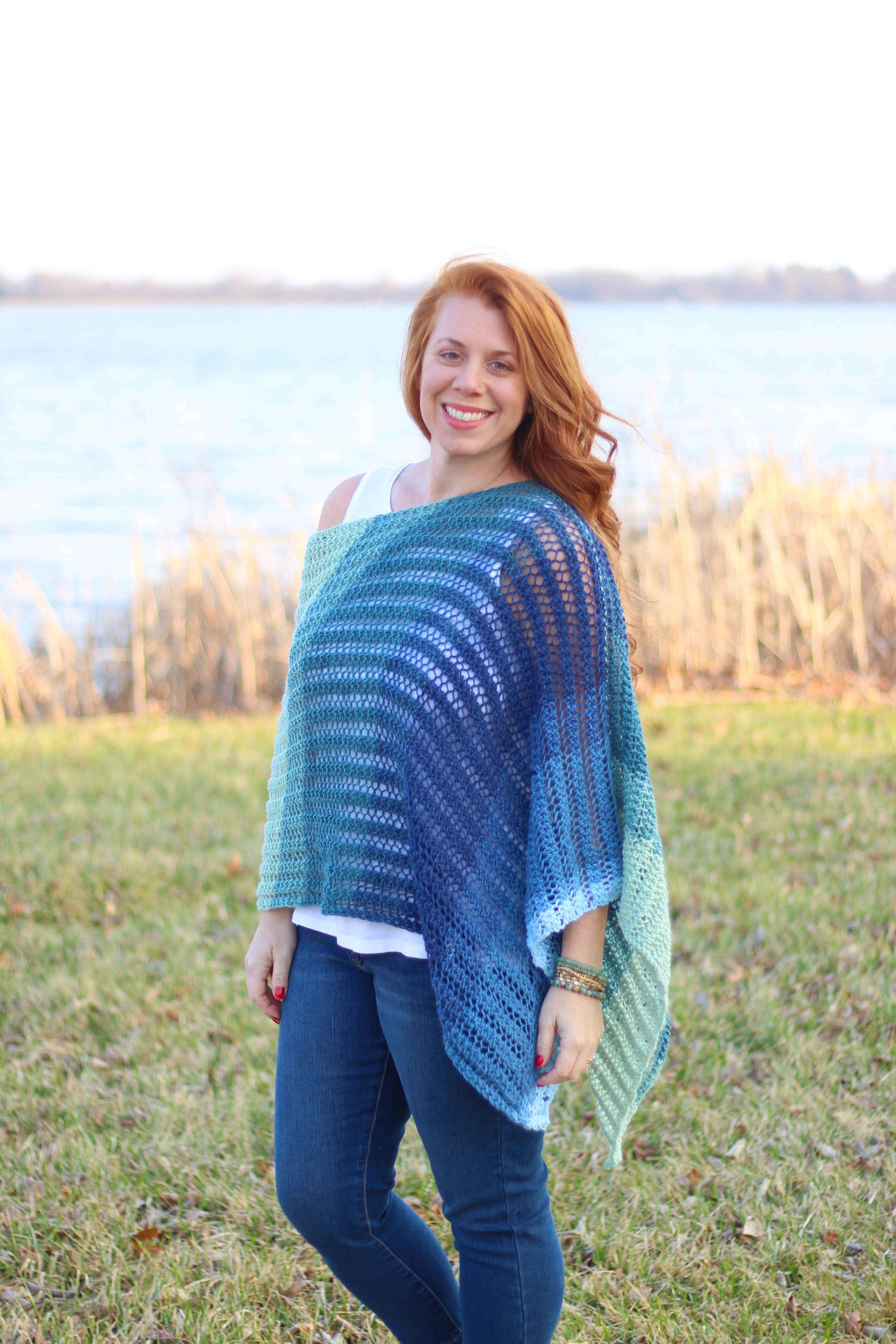 Knit Kit - Easy Breezy Knit Poncho – Lion Brand Yarn
