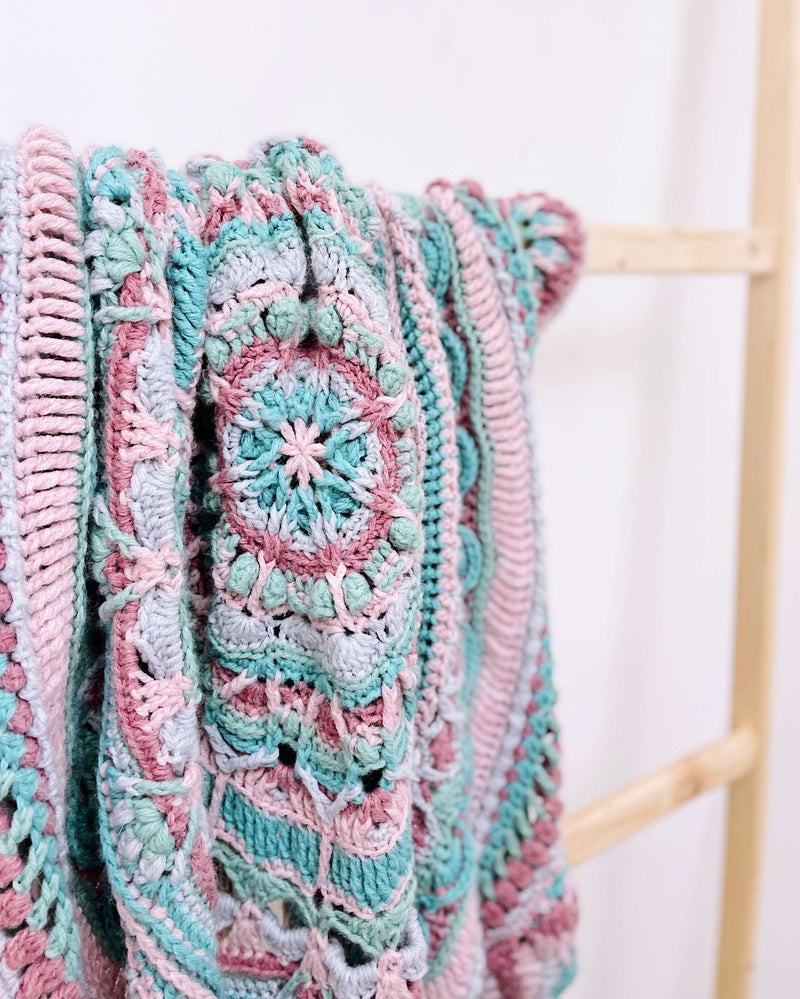 Crochet Kit - Summer Blossom Throw