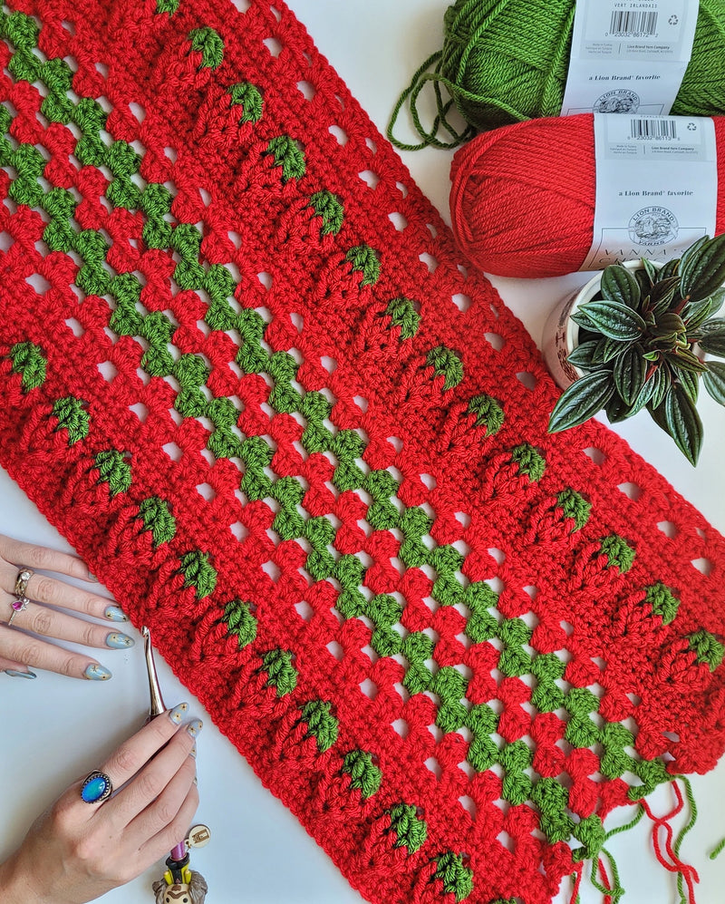 Crochet Kit - Strawberry Sunshine Blanket