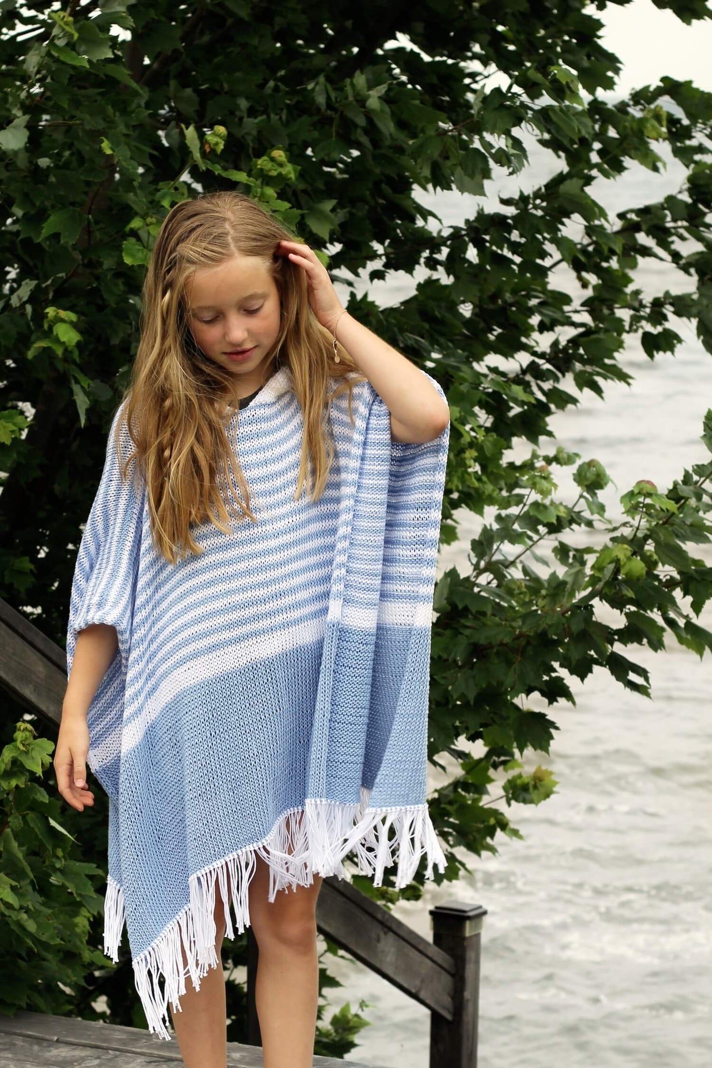 Paul Smith✨️チュニック ニット エルボーパッチ柄 Knit Kit - Blair Beach Poncho – Lion Brand Yarn