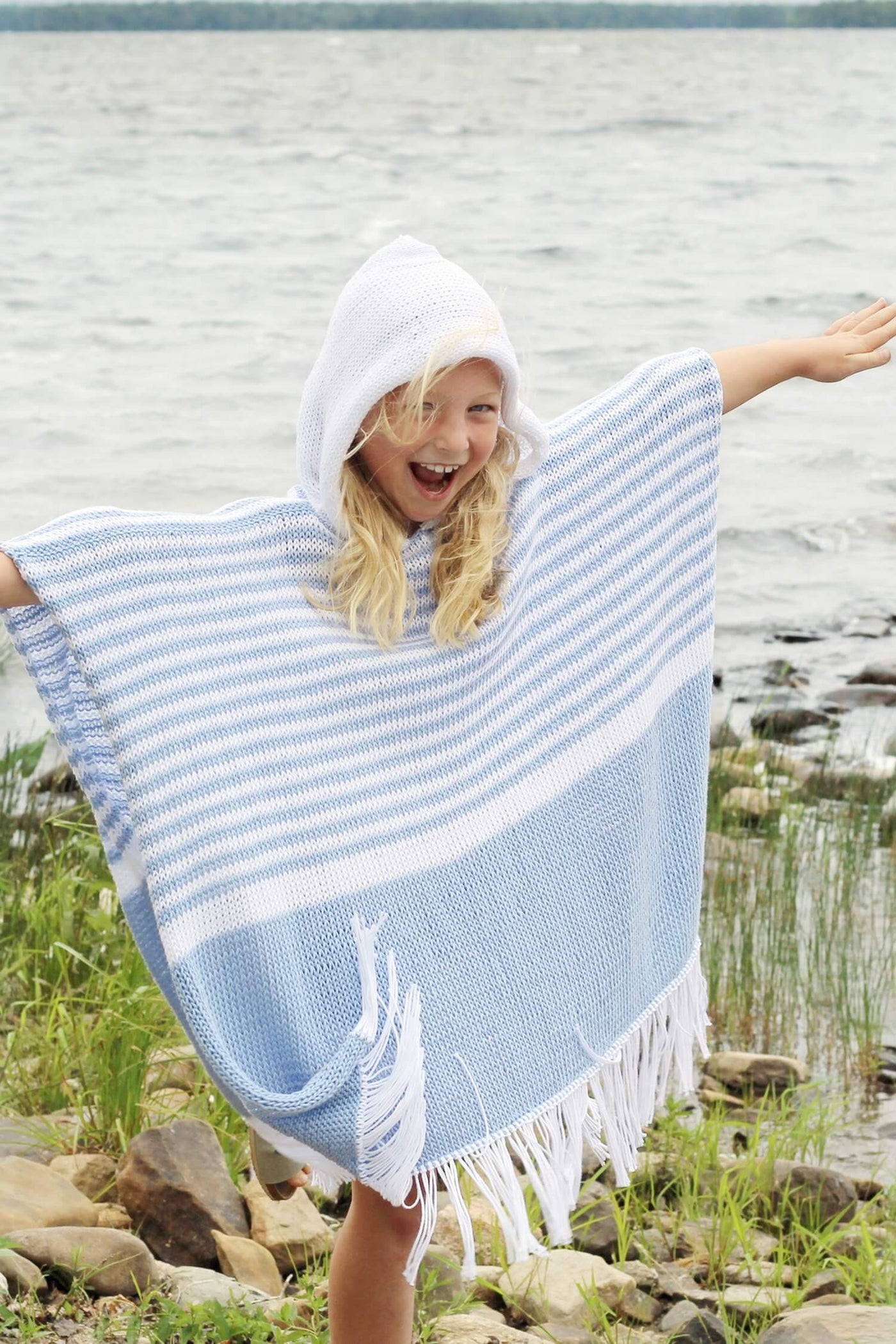 Hand Knits 2 Love Set Hat Neckwarmer Poncho Ocean ??CLOSED?? Testers will be notified via DM Thursday  main image 4