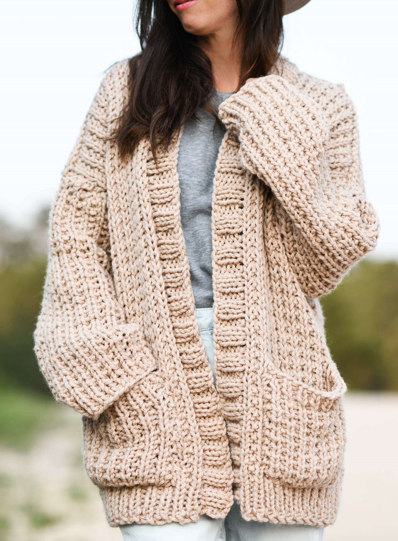 Knit Kit - My Big Comfy Ribbed Cardi – Lion Brand Yarn
