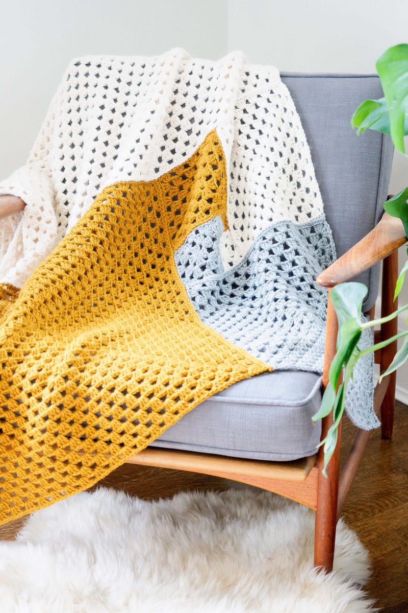 Crochet Kit - Golden Granny Blanket