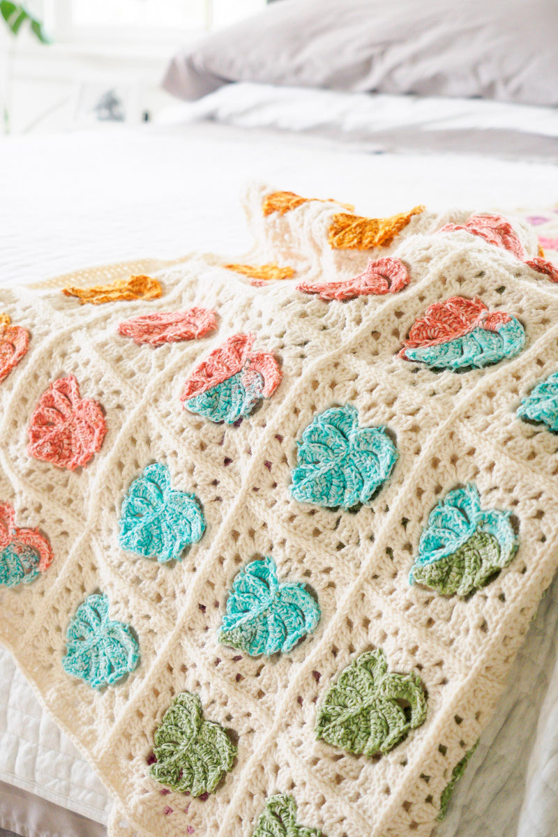 Crochet Kit - Monstera Garden Blanket