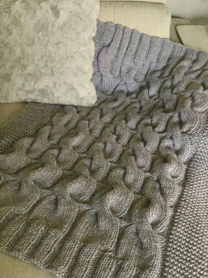Knit Kit - Cable Throw