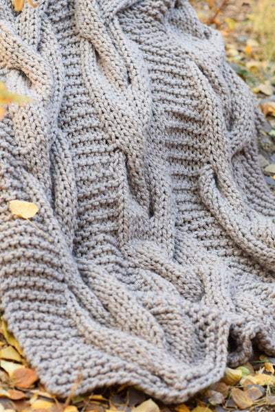 Knit Kit - Grand Cables Throw – Lion Brand Yarn