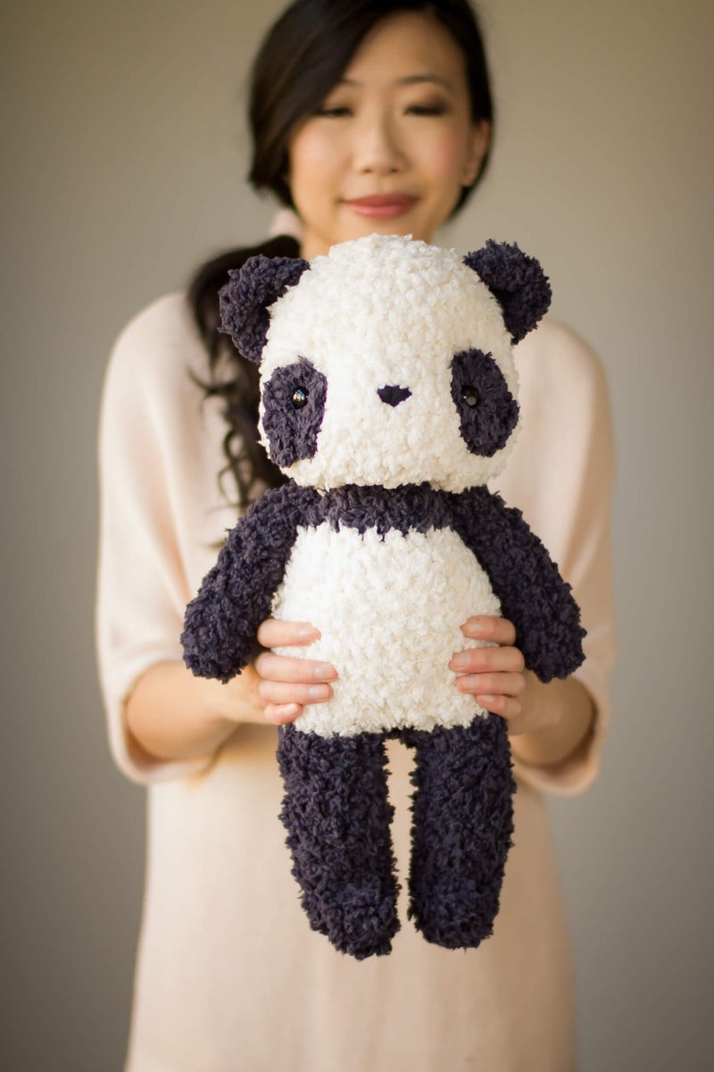 Crochet Kit Fleece Panda Lion Brand Yarn