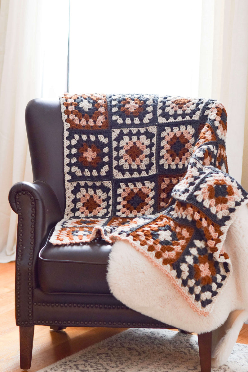 Crochet Kit - Nora Granny Square Throw