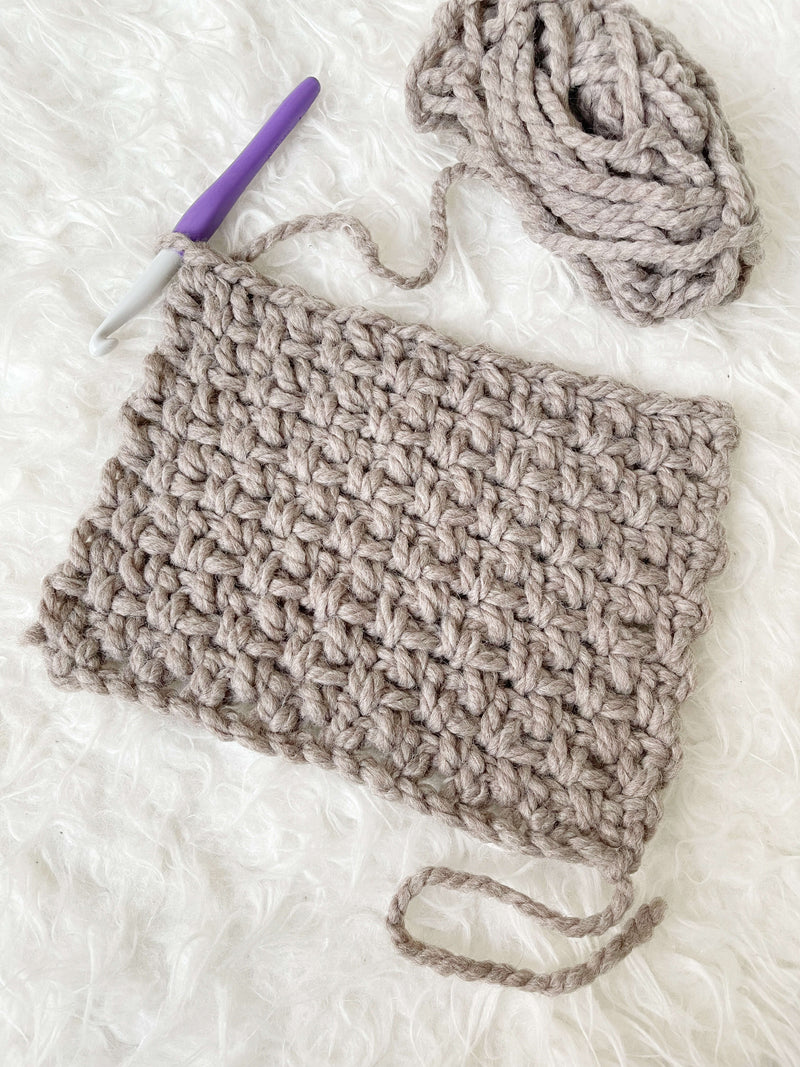 Crochet Kit - Moss Fringe Scarf