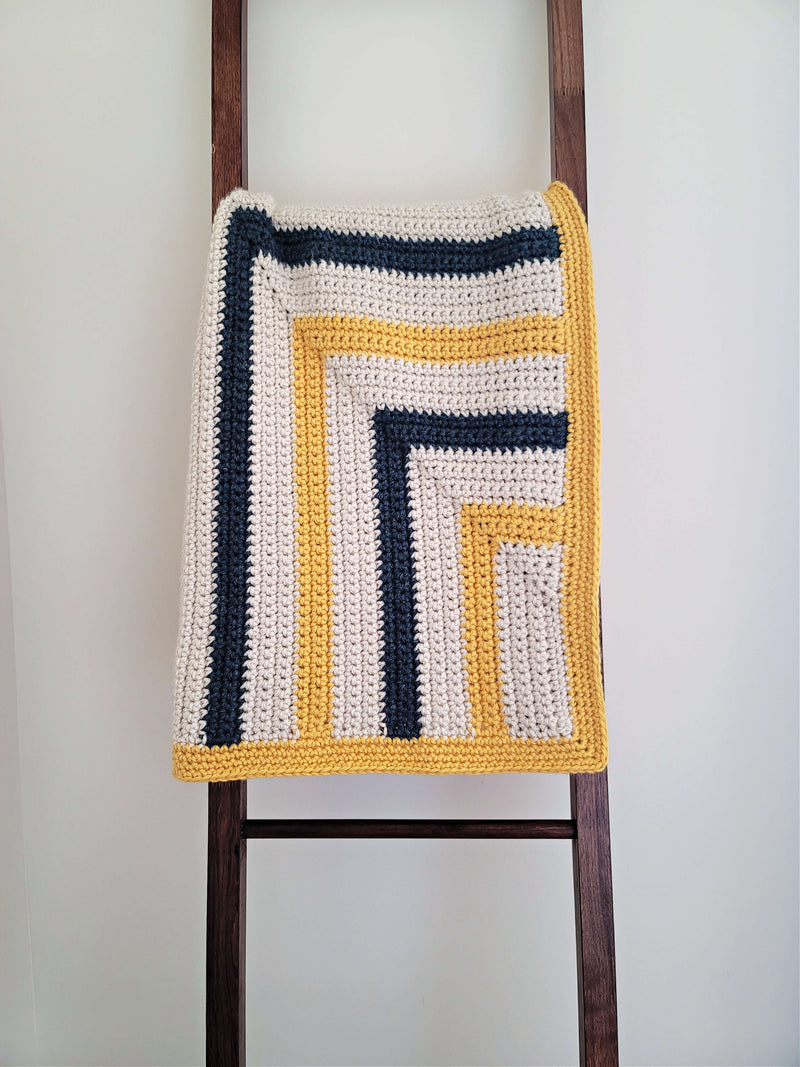Crochet Kit - Mitered Rectangles Lapghan