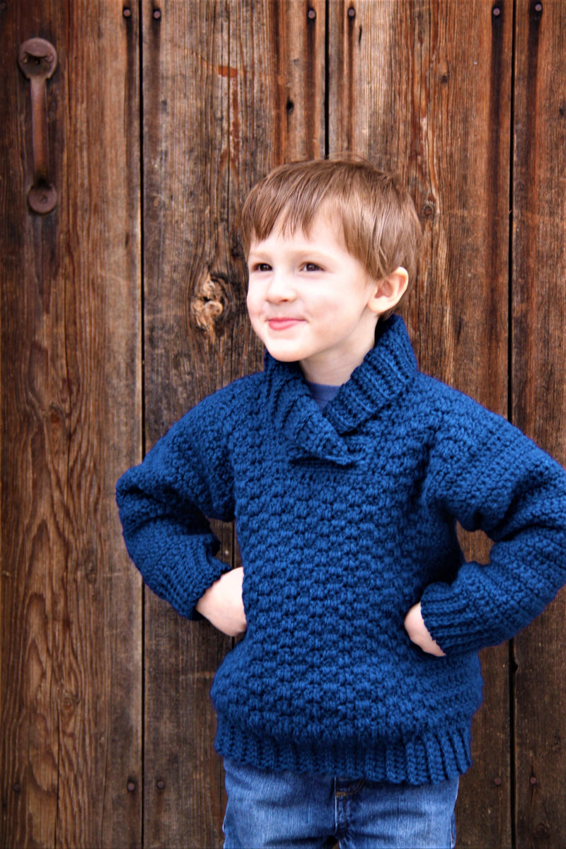 Crochet Kit - Wulf Kids Pullover – Lion Brand Yarn