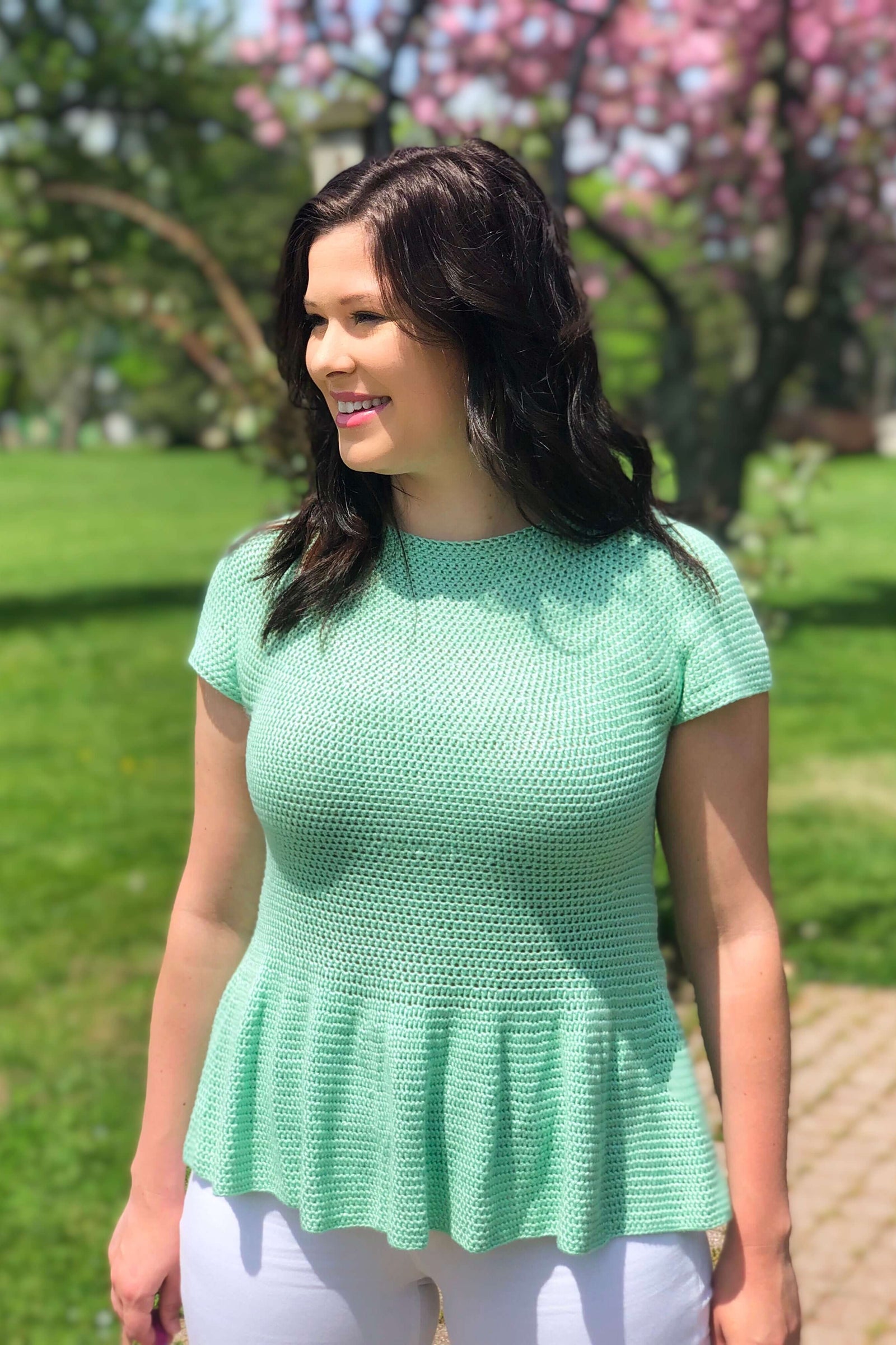 Crochet Kit - Perfect Peplum Top – Lion Brand Yarn