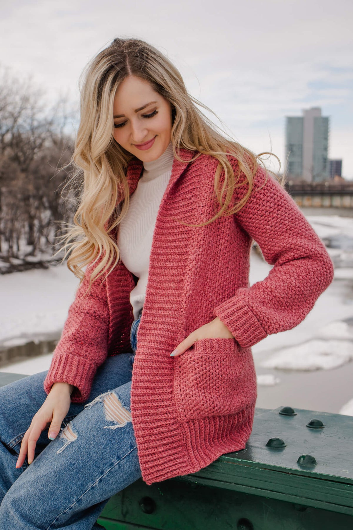 Crochet Kit - Cloverwood Cardigan – Lion Brand Yarn