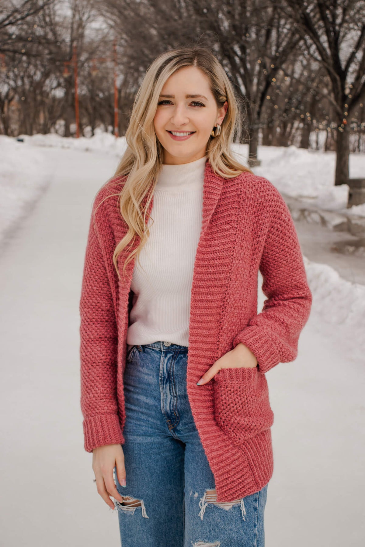 Crochet Kit - Cloverwood Cardigan – Lion Brand Yarn