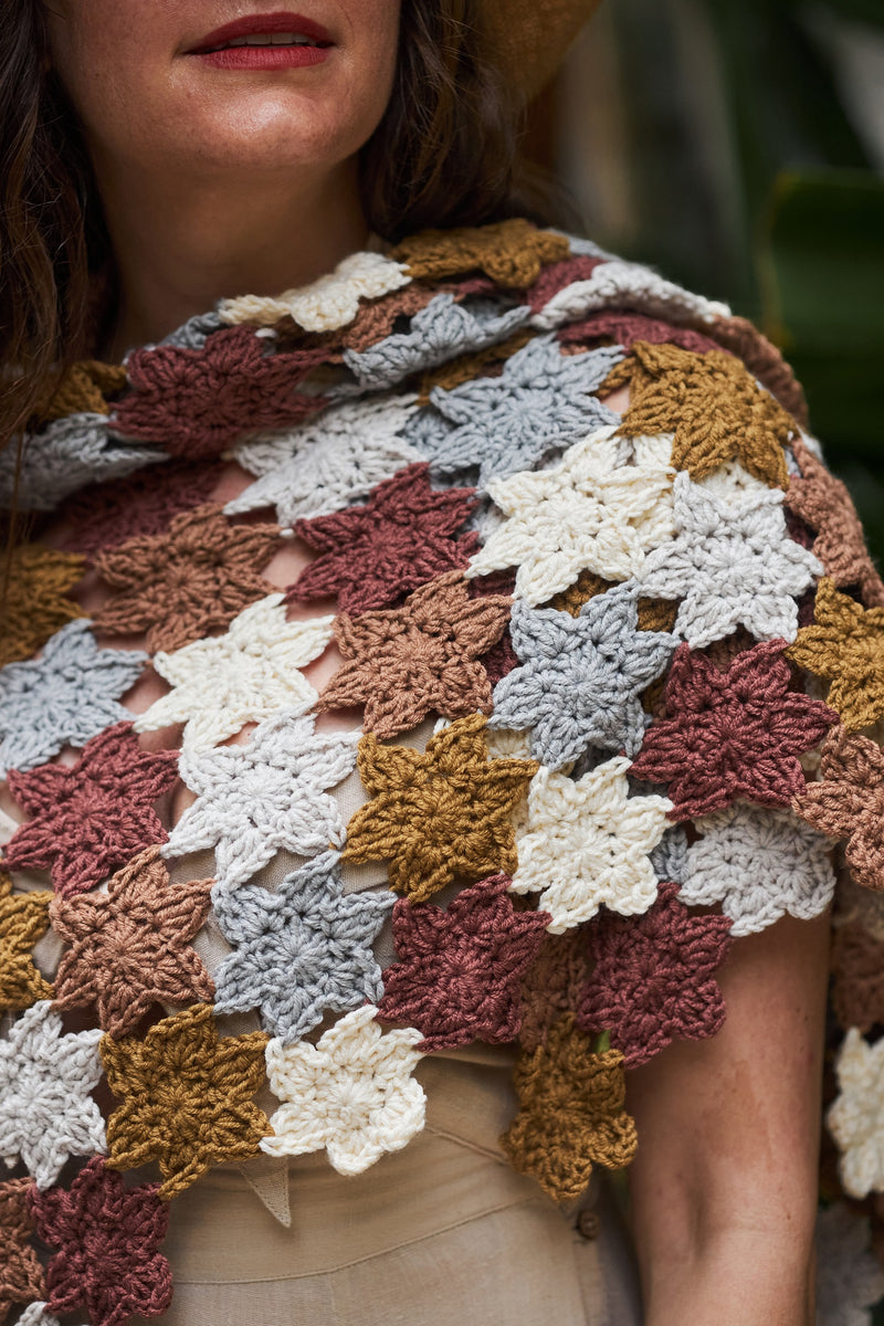 Crochet Kit - Midnight Jasmine Wrap